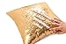 Livedeal Reversible Sequins Mermaid Pillow Cases 40 * 40cm Gold and White