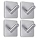 FOTYRIG Heavy Duty Adhesive Hooks Wall Hooks Stick on Wall Hooks for Hanging Bathroom Towel Hooks Hanger Bathroom Home Kitchen Office -4 Packs