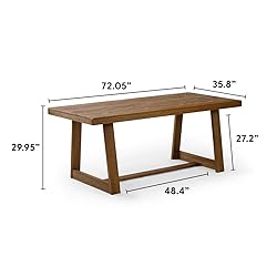 Plank+Beam 72 Inch Farmhouse Dining Table, Solid