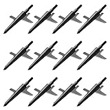 Broadheads, Freehawk® Archery Hypodermic Standard Broadheads 2 Blade, Bow / Crossbow Broadheads | Trauma Series | Adjustable Cutting Diameter, 2.4