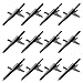 Broadheads, Freehawk® Archery Hypodermic Standard Broadheads 2 Blade, Bow / Crossbow Broadheads | Trauma Series | Adjustable Cutting Diameter, 2.4" Cut, 12 Pack (Black)