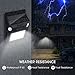 Aglaia Solar Lights Outdoor Decorative, Solar Motion Sensor Lights, Colour Changing Security Light, IP64, High Sensitive Solar Lights for Front Door, Yard, Driveway, Garage-1 Pack