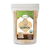 100% Organic White Quinoa 4 LB Bag | Whole Grain | Re-Sealable Bag | Pre-Washed by FreshGreen Health