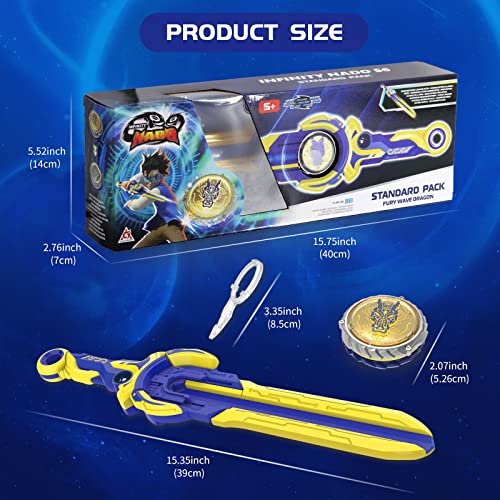 Toupie Infinity Nado - Série Standard - Métal - Lanceur Included - Enfant 5 Ans Et Plus - Jeu De Combat - Cadeau Garçon Fille