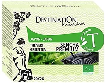 Destination Organic Japanese Sencha Green Tea 20 Sachets (Pack of 6)