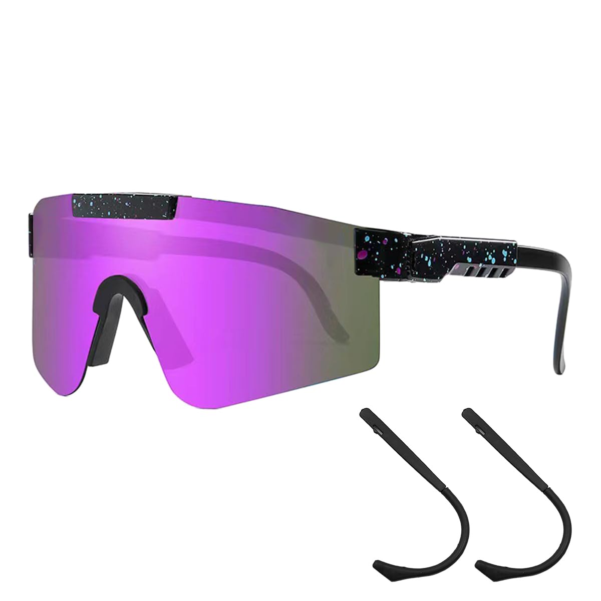 WANGCL Polarized Sports Sunglasses Cycling Glasses Wind Protection Road Bike Glasses for Outdoor Sports Cycling Running Ski Golf