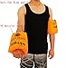 ZWZCYZ Floaties 1 Pair/2pcs Inflatable Swim Arm Bands Floatation Sleeves Swimming Rings Floats Tube Armlets for Kids and Adult (Orange)