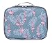 Vercord Travel Makeup Cosmetic Case,Portable Brushes Case Toiletry Bag Travel Kit Organizer Cosmetic Bag, A-Grey Flmingo