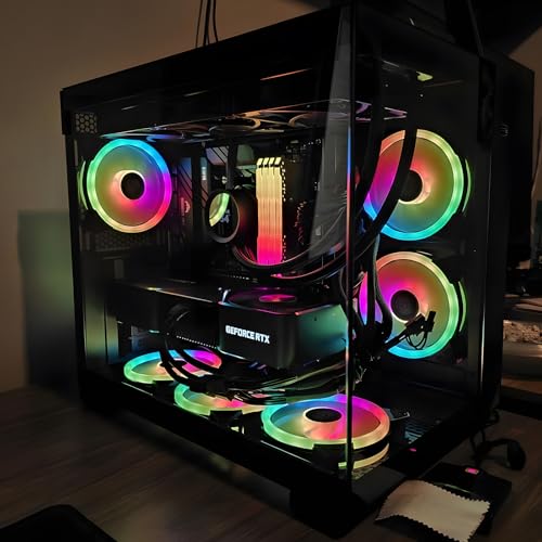 CPS T500 PC Cases - PCCOOLER Airflow, Cable Management System, Interior Spacious ARGB 6 x 120mm, I/O USB Type-C Port, Quick Release Panel, ATX Mid Tower PC Gaming Case (Nior)