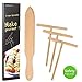 Crepe Spreaders, Nugilla 4 Pieces Handmade Natural Beechwood Spreader and Spatula- 12