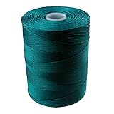 C-Lon Micro Bead Cord, Teal - 0.12mm, 320 Yard Spool