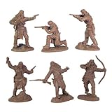 Apaches Set #1 Plastic Army Men: 12 piece set of 54mm Figures - 1:32 scale by Paragaon Miniatures