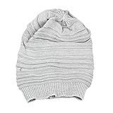 Cap ,BeautyVan Unisex Men Winter Warm Oversized Knit Baggy Beanie Ski Cap Hat (C)