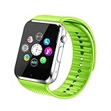 ELCBEST SIM Smart Watch Phone With TF Card Bluetooth Sweatproof Wrist Watch Support Touch Screen//Handsfree Call/Notification Push /Facebook/Twitter/Internet for Android Limited Functions for iPhone