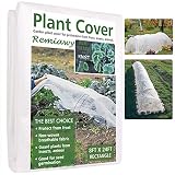 Remiawy Plant Covers Freeze Protection Frost Cover Plant Blanket for Cold Weather -Reusable Frost Blankets for Plants Floating Row Cover for Vegetables Insect Protection Season Extension(8FTX24FT)