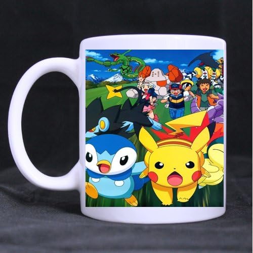 Custom Pokemon Wallpaper Ceramic White Mug Tea Coffee Cup 3.23"W x 3.74"H