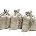 40 Pieces Burlap Bags with Drawstring, 5.4x3.7 inch Burlap Drawstring Gift Bag Jewelry Pouches for Wedding and Party Favors, DIY Craft, Presents, Christmas