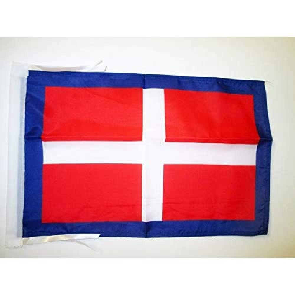 AZ FLAG - Kingdom of Savoy Flag - 18'' x 12'' - 100% Polyester Duchy of Savoy Small Banner with Two Cords - Fade Resistant - Vivid Colors - 18x12 in - 45x30 Cm — image 1