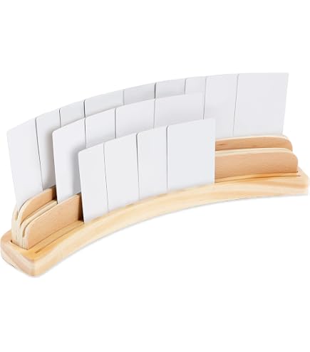 Lot De 4 Porte-Cartes En Bois Pour Enfants Et Adultes - Support De Jeu Ergonomique Avec Boîte De Rangement