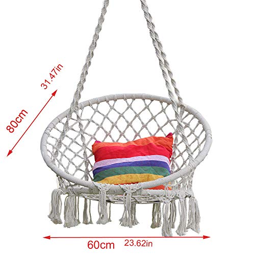 Home+Swing Chair Schaukel Runde Hängematten-Schwingen-Hängender Stuhl-Innenmöbel-Hängestuhl Im Freien Für Garten… – Bild 7