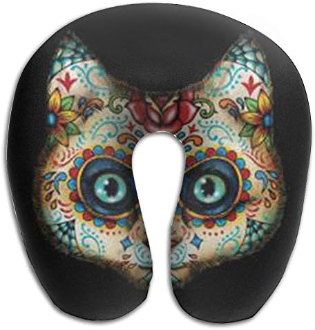 New Day Of The Dead Cats (1) Comfort Master Neck U Pillow,Memory Foam Pillow That Provides Relief And Support For Travel, Home, Neck Pain