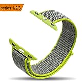 amBand Apple Watch Sport Loop Band 42mm, Lightweight Breathable Nylon Replacement Band for Apple Watch Nike+, Series 1, Series 2, Series 3, Sport, Edition-New Flash