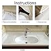 Loobani PE Bathtub Counter Caulk Strip Seal For Bath Tub Kitchen, Shower Toilet Wall Sealant, Flexible Peel and Stick Caulking Tape, 1-1/2