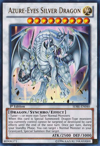 Yu-Gi-Oh! - Azure-Eyes Silver Dragon (SDBE-EN040) - Structure Deck: Saga of Blue-Eyes White Dragon - Unlimited Edition - Ultra Rare