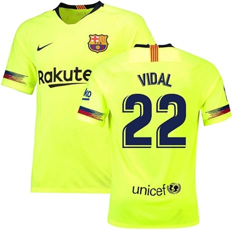 camiseta vidal barcelona 2018