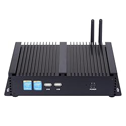 HUNSN Fanless Industrial PC, Mini Computer, Intel