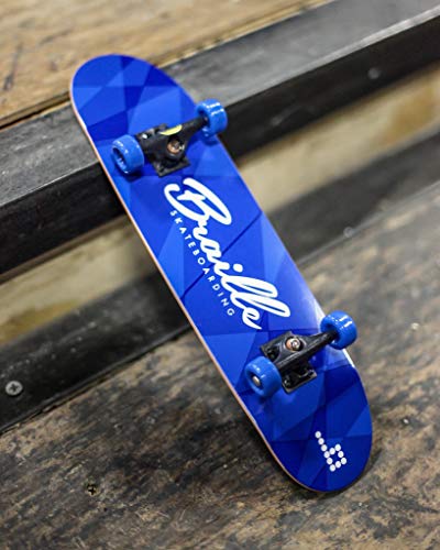 Braille Skateboarding Aaron Kyro 11inch Professional Hand Board. Toy Skateboard Comes with Wheels, Trucks, Hardware and Tools. Real Griptape.