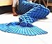 Hughapy Christmas Soft Mermaid Tail Blanket with Scale Living Room Sleeping Bag for Adult (71
