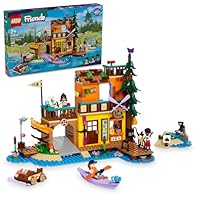LEGO Friends Adventure Camp Water Sports Outdoor Toy Building Set, Pretend Play Gift Idea for Girls and Boys Ages 7 Years and Up, Camping Toy with 3 Mini Doll Characters and a Bear Figure, 42626