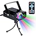 KINGTOP Disco Party Lights DJ Stage Led Strobe Lights with Remote Control Sound Activated Color Rotating for Home Birthday Karaoke DJ Parties Night Lighting (Black)