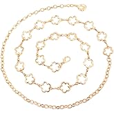 Delicate Flower Belt Chain for Women Hollow Floral Adjustable Waist Chains Belly Summer Beach Body Chains Dress Cloth Fashion Accessories Waistband Jewelry