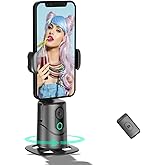 Auto Face Tracking Phone Holder,No App Required,360° Rotation Phone Camera Stand with Remote and Gesture Control, Smart Shooting Tripod for Vlog/TIK Tok Live Streaming YouTube Video Recording