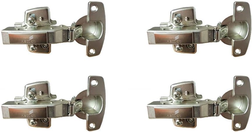 Hettich Sensys 8645i TH52 110 Degree Door Hinge Full Overlay Integrated Soft Closing Silent System Kitchen Cabinet Cupboard Wardrobe (9071205) x4
