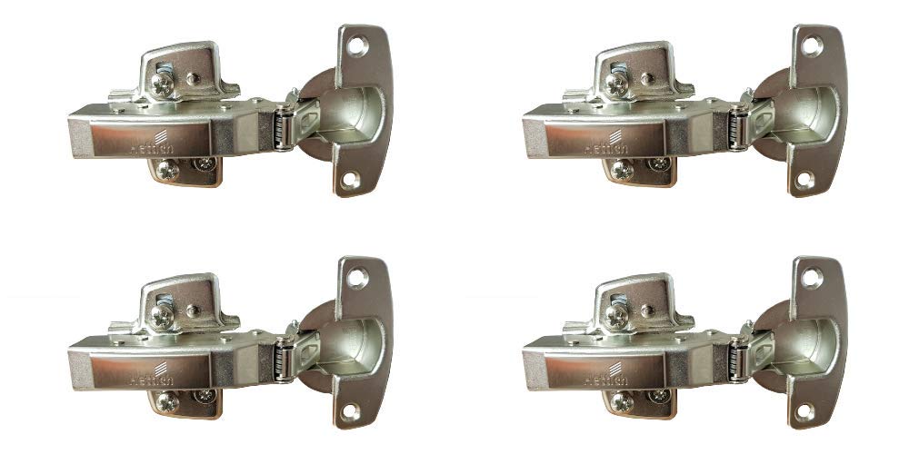 Hettich Sensys 8645i TH52 110 Degree Door Hinge Full Overlay Integrated Soft Closing Silent System Kitchen Cabinet Cupboard Wardrobe (9071205) x4