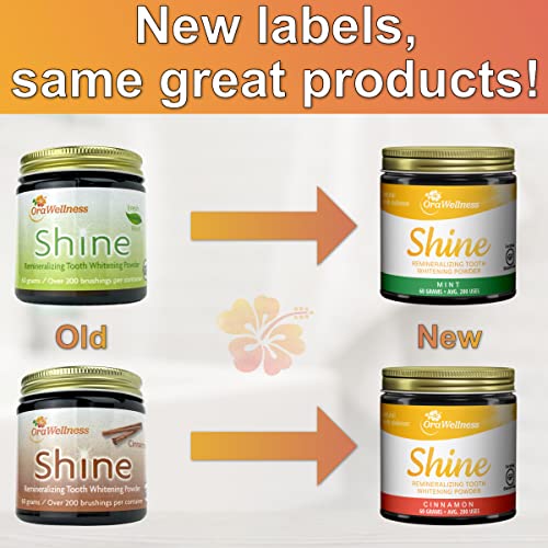 OraWellness Shine Remineralizing Tooth Powder with Hydroxyapatite