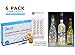 6 White Wine Bottle Cork Lights With 18 Pre-Installed + 18 Replacement Batteries included, Copper Wire Lights, String Led Lights for Bottles DIY, Mood Lights