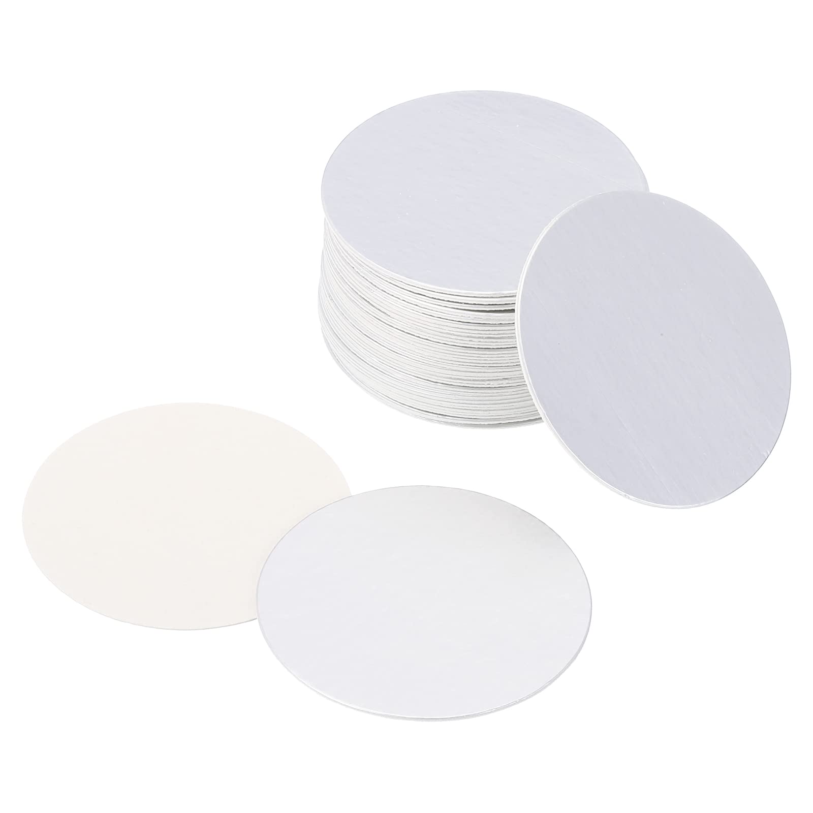 PATIKIL 38mm/1.5" Aluminum Foil Cap Liner, 150 Pack Resistant Tamper Induction Heat Sealer Sealing Liners for PET Plastic Bottle Jar Lid