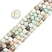 8mm Round Gemstone Frost Mixed Color Amazonite Beads Strand 15 Inch