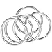 Set of 20 Silver Metal O-Rings for Purse Straps, Bags, and Backpacks