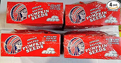 Indian Pumpkin Seeds Salted (4 box deal), 5/16 oz, 36 count (144 bags) From Candy World - Thumbnail 5