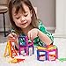 Magnetic Building Toys : 40 Pc Magnet Tiles Building Blocks | STEM Toy | Strong Magnet Building Toys | Magnetic Toys for STEM Skills | Building Blocks for Toddlers | Educational Toys for 3 year olds