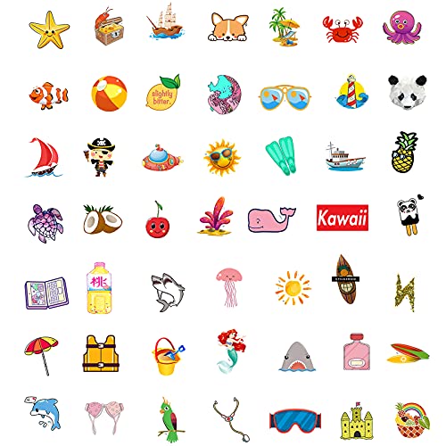 Stickers for Water Bottles, 100 PCS VSCO Stickers Vinyl Waterproof Cute Aesthetic Stickers for Hydro Flask, Laptop, Computer, Skateboard, Stickers Pack for Teens Girls Kids