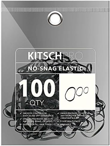 Kitsch Pro No Snag Mini Gummy Elastic Hair Bands For Hair Styling