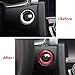 Thor-Ind Car Engine Start Stop Push Button Cover Trim For 10th Gen Honda Civic 2016 2017 2018 Ignition Key Ring Trim Car Auto Interior Decoration Sticker (Start Button Red)