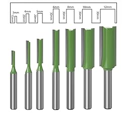 Saipe 7pcs 1/4" Shank Tungsten Carbide