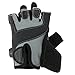 Contraband Pink Label 5137 Women's Padded Weight Lifting and Rowing Gloves w/Grip-Lock Padding (Pair) - Machine Washable Fingerless Workout Gloves Designed Specifically for Women (Gray, Small)